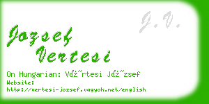 jozsef vertesi business card